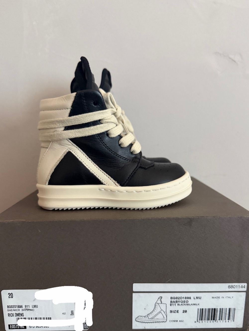 Rick Owens Kids High-Top Sneakers